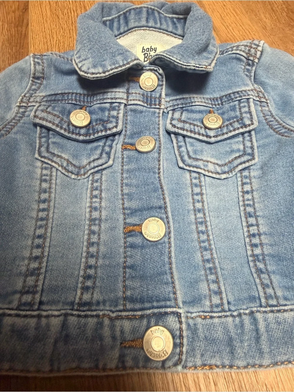 Baby B’gosh by Carter’s Denim Jacket 12M Medium Wash Snap Front Classic Baby